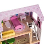 Casa de papusi din lemn MDF - Wooden Dollhouse cu patru etaje si mobilier inclus Casa de papusi din lemn MDF - Wooden Dollhouse cu patru etaje si mobilier inclus